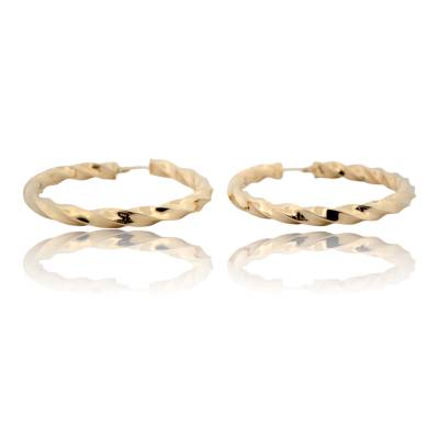 CERCEI ROTUNZI DIN AUR GALBEN 14K_125106