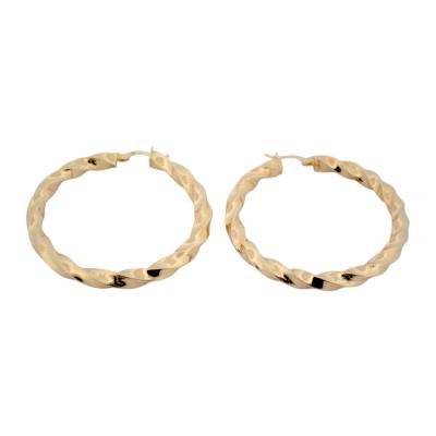 CERCEI ROTUNZI DIN AUR GALBEN 14K_125106