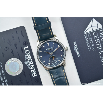 LONGINES MASTER COLLECTION 34MM STEEL BLUE BOX+PAPERS 2024 REF: L2.409.4.97.0