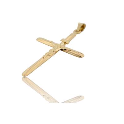 PANDANT IN FORMA DE CRUCE DIN AUR GALBEN 14K_125122