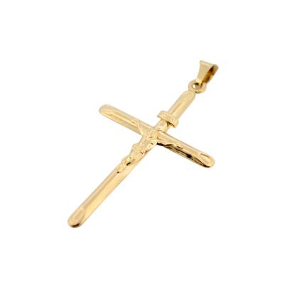 PANDANT IN FORMA DE CRUCE DIN AUR GALBEN 14K_125122