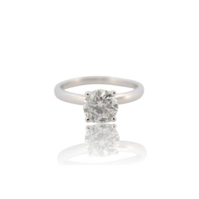 INEL DE LOGODNA DIN AUR ALB 14K CU DIAMANT NATURAL_118753