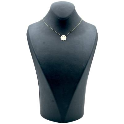 LANT SI PANDANT IN FORMA DE BANUT DIN AUR GALBEN 14K_124725