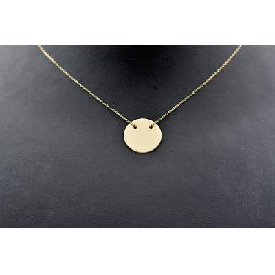 LANT SI PANDANT IN FORMA DE BANUT DIN AUR GALBEN 14K_124725