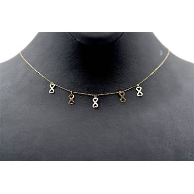 LANT SI MULTIPLE PANDANTE IN FORMA DE INFINIT DIN AUR GALBEN 14K_124729