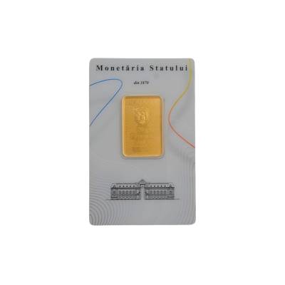 LINGOU DIN AUR MONETARIA STATULUI 20 GR PURITATE 999.9 (24K)