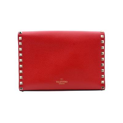 VALENTINO GARAVANI SMALL ROCKSTUD RED CROSSBODY BAG