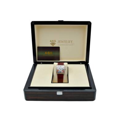 FRANCK MULLER MASTER SQUARE COLOR DREAMS 29X36.5 WHITE GOLD SILVER DIAL QUARTZ REF:6002 L QZ