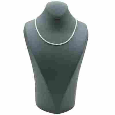 COLIER TENIS DIN AUR ALB 18K CU DIAMANTE NATURALE_126738