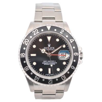 ROLEX GMT-MASTER II 40MM STAINLESS STEEL BLACK OYSTER AUTOMATIC 2006 REF: 16710T