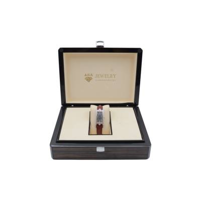 HARRY WINSTON Avenue C 39x19MM WHITE GOLD MOTHER OF PEARL DIAMONDS QUARTZ REF: 330-LQW