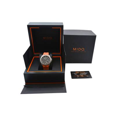 MIDO OCEAN STAR 200 42.5MM TITANIUM GREY DIAL RUBBER STRAP BOX & PAPERS 2021 REF M026.430.47.061.00