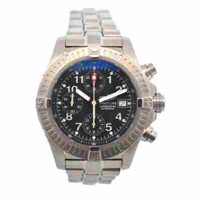BREITLING AVENGER CHRONOGRAPH 44MM TITANIUM BLACK ARABIC DIAL AUTOMATIC REF: E13360