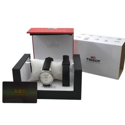 TISSOT 1853 LE LOCLE 39 MM AUTOMATIC WHITE DIAL REF: L164/264