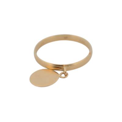 INEL CU PANDANT BANUT DIN AUR GALBEN 14K_128283