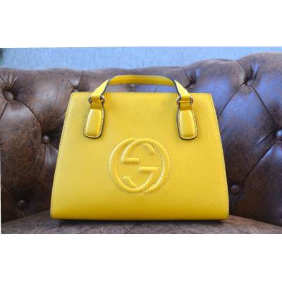 GUCCI SOHO TOP HANDLE LEATHER HANDBAG