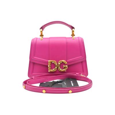 DOLCE&GABBANA DG AMORE FUCHSIA TOP HANDLE BAG 