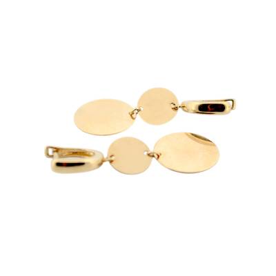 CERCEI CU BANUTI DIN AUR GALBEN 14K_125674