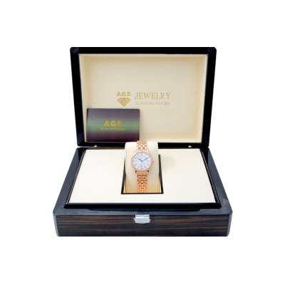 JAEGER LE COULTRE RENDEZ-VOUS NIGHT DAY 29MM AUTOMATIC 18K ROSE GOLD SILVER DIAMOND BEZEL REF: 346.2.56.S