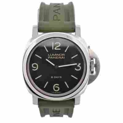PANERAI LUMINOR BASE 8 DAYS 44MM STAINLESS STEEL MANUAL WINDING REF: PAM 00560