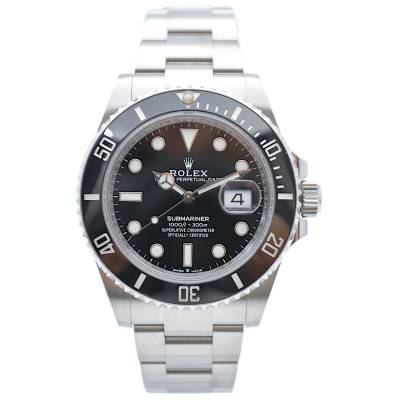 ROLEX SUBMARINER DATE 41 OYSTER STEEL BLACK DIAL BOX+PAPERS 2021 AUTOMATIC REF: 126610LN