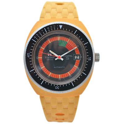 TISSOT T-SPORT SIDERAL S 40 PLASTIC&STAINLESS STEEL YELLOW AUTOMATIC 