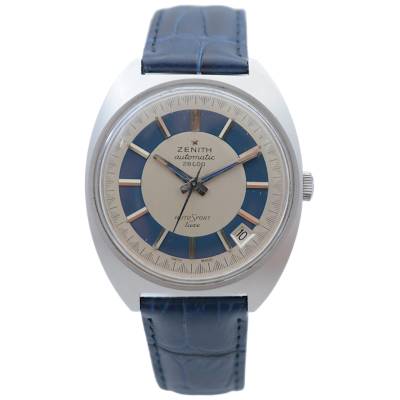 ZENITH AUTOSPORT 28800 36MM STAINLESS STEEL SILVER DIAL VINTAGE AUTOMATIC REF: GR 720001