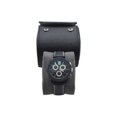 BVLGARI CARBONGOLD CHRONOGRAPH ROMA 38 CARBON&STAINLESS STEEL BLACK DIAL QUARTZ REF B 38 CL CH 38