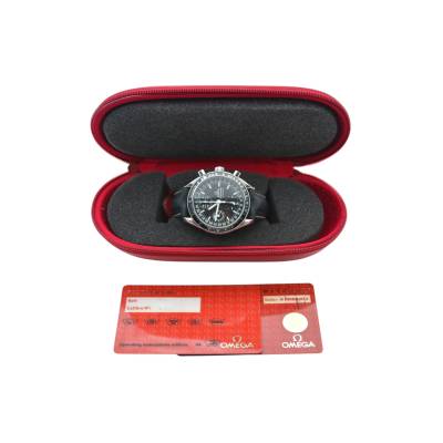 OMEGA SPEEDMASTER TRIPLE DATE CALENDAR 39 STEEL BLACK DIAL PAPERS ONLY 2004 REF: 3820.50.26/1750084