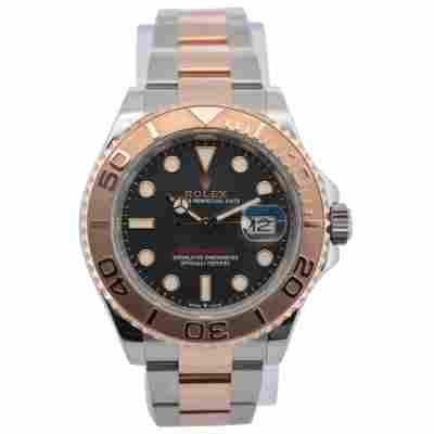 ROLEX YACHT MASTER 40 EVEROSE&STEEL BLACK DIAL FULL SET 2022 REF: 126621