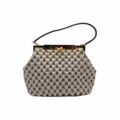 DOLCE&GABBANA RAFFIA HANDBAG WITH GOLDEN ACCENTS