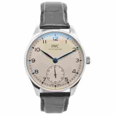 IWC PORTUGIESER 40.4MM STAINLESS STEEL LEATHER STRAP AUTOMATC REF: IW358304