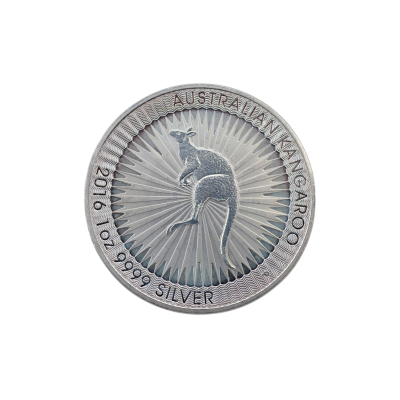 MONEDA DE ARGINT 1 UNCIE (OZ) PURITATE 999 1 DOLLAR QUEEN ELIZABETH II AUSTRALIA KANGAROO 2016