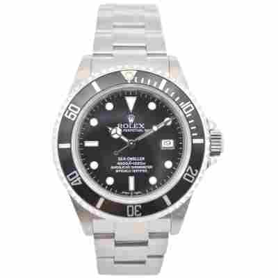 ROLEX SEA-DWELLER 4000 BLACK DIAL 40MM OYSTER STEEL AUTOMATIC REF: 16600 T