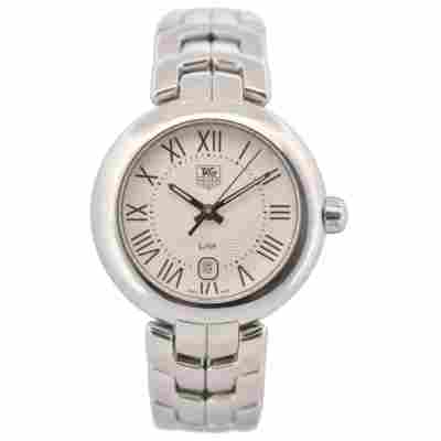 TAG HEUER LINK LADY 29MM SILVER ROMAN DIAL BOX+PAPERS 2013 QUARTZ REF: WAT1416.BA0954