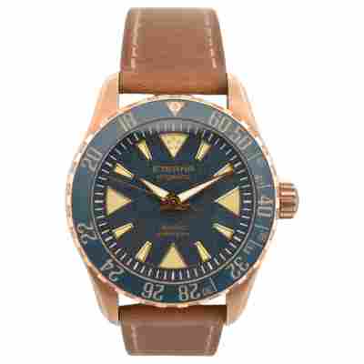 ETERNA KONTIKI BRONZE DIVER 44MM BRONZE BOX+PAPERS 2020 LEATHER STRAP AUTOMATIC REF: 1112.91.78.53.1421