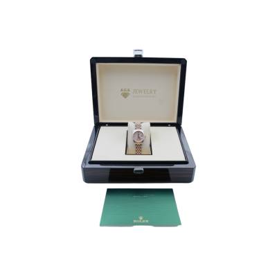 ROLEX LADY-DATEJUST 26 EVEROSE GOLD&STEEL PINK DIAMOND JUBILEE 2010 REF: 179171G