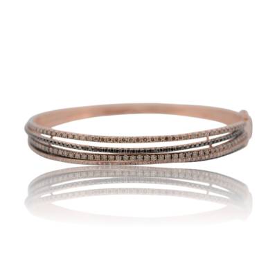 BRATARA DIN AUR ROZ 14K CU DIAMANTE NATURALE_119984