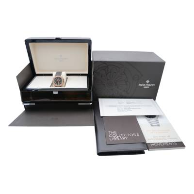 PATEK PHILIPPE AQUANAUT 40.8 ROSE GOLD BROWN DIAL BOX+PAPERS 2016 AUTOMATIC REF: 5167R-001
