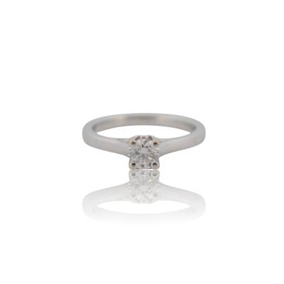 INEL DE LOGODNA DIN AUR ALB 14K CU DIAMANT NATURAL_119771