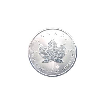 MONEDA DE ARGINT 1 UNCIE (OZ) FRUNZA DE ARTAR CANADA 2020 PURITATE 999