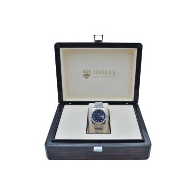 ROLEX DATEJUST 36 STAINLESS STEEL BLUE DIAMOND DIAL JUBILEE AUTOMATIC REF: 116234