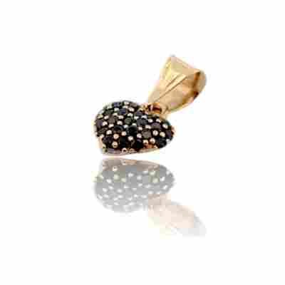 PANDANT AUR GALBEN 14K IN FORMA DE INIMA_126731