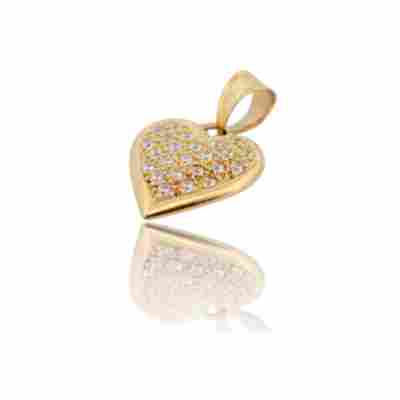 PANDANT IN FORMA DE INIMA DIN AUR GALBEN 14K_126928