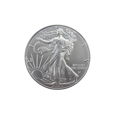 MONEDA DE ARGINT 1 UNCIE (OZ) PURITATE 999 ONE DOLLAR USA LIBERTY IN GOD WE TRUST 2023