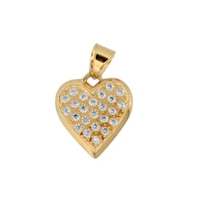 PANDANT IN FORMA DE INIMA DIN AUR GALBEN 14K_126928