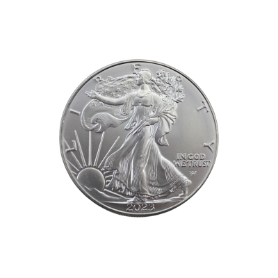 MONEDA DE ARGINT 1 UNCIE (OZ) PURITATE 999 ONE DOLLAR USA LIBERTY IN GOD WE TRUST 2023