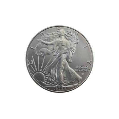 MONEDA DE ARGINT 1 UNCIE (OZ) PURITATE 999 ONE DOLLAR USA LIBERTY IN GOD WE TRUST 2023