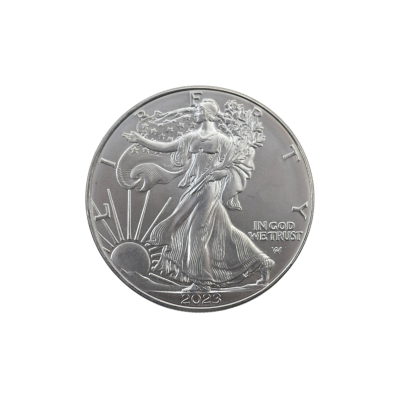 MONEDA DE ARGINT 1 UNCIE (OZ) PURITATE 999 ONE DOLLAR USA LIBERTY IN GOD WE TRUST 2023