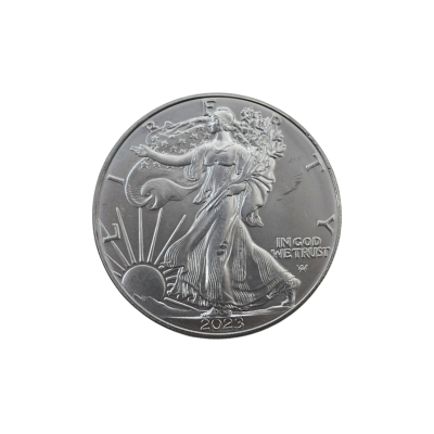 MONEDA DE ARGINT 1 UNCIE (OZ) PURITATE 999 ONE DOLLAR USA LIBERTY IN GOD WE TRUST 2023